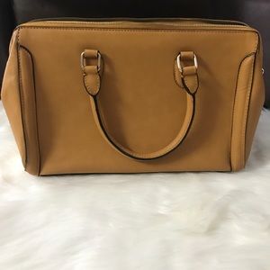 Initials Inc Signature Gold Satchel